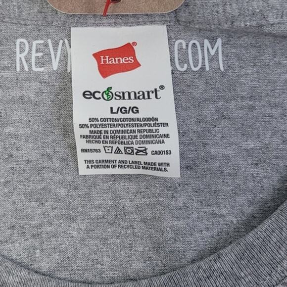 New Hand Printed Womens Large Merry Christmas Floral Scrollwork Short Sleeve Tee - Picture 4 of 4